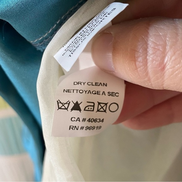 Marc Jacobs Silk Tiered Teal/Turquoise Dress Sz 2 - Picture 9 of 13